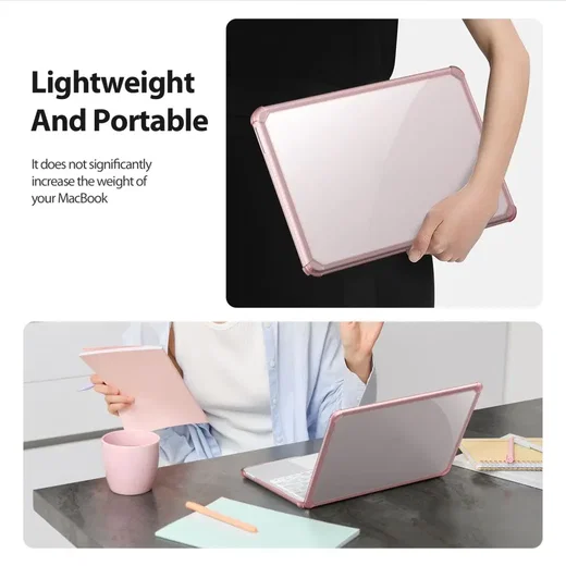 Dux Ducis LCGM MacBook Neo 13 Inch (2026) Antislip Hoes Roze afbeelding 2