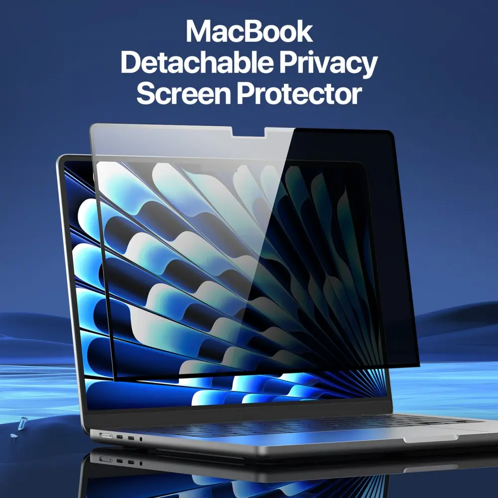 Dux Ducis Apple MacBook Neo 13 (2026) Screen Protector Privacy Tempered Glass 9H afbeelding 3