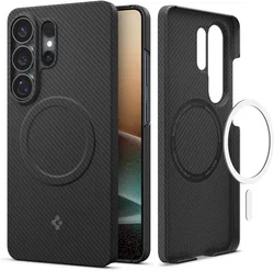 Spigen Air Skin Samsung Galaxy S26 Ultra Hoesje Back Cover MagFit Carbon Zwart afbeelding