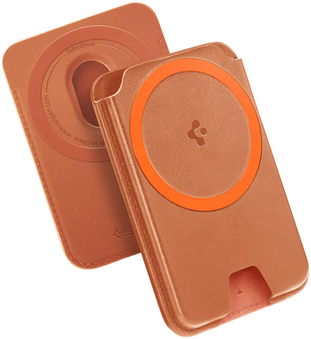 Spigen Valentinus MagFit+ MagSafe Kaarthouder voor Pasjes Oranje afbeelding 23