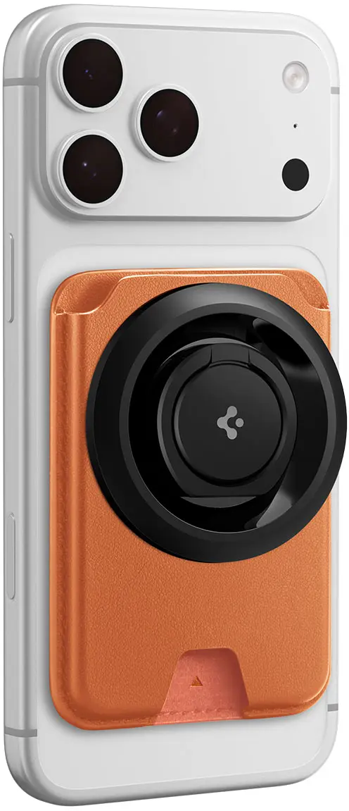 Spigen Valentinus MagFit+ MagSafe Kaarthouder voor Pasjes Oranje afbeelding 8