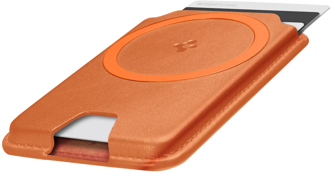 Spigen Valentinus MagFit+ MagSafe Kaarthouder voor Pasjes Oranje afbeelding 13