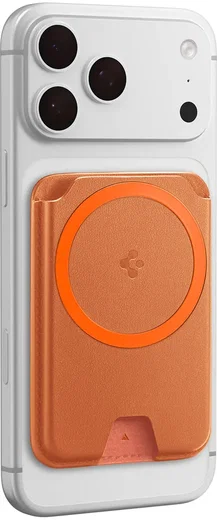 Spigen Valentinus MagFit+ MagSafe Kaarthouder voor Pasjes Oranje afbeelding 17