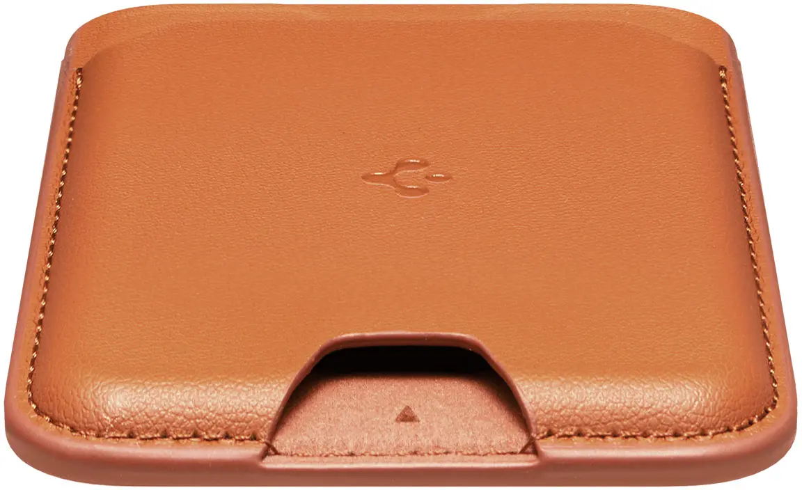 Spigen Valentinus Universele Magnetische MagSafe Kaarthouder Drie Pasjes Oranje afbeelding 6