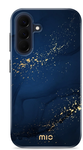 MIO MagSafe / Qi2 Samsung A57 Hoesje Hard Shell Back Cover Midnight Sparkle afbeelding 1