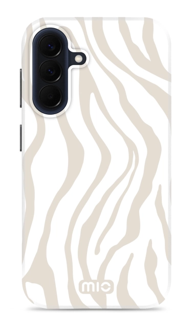 MIO MagSafe / Qi2 Samsung A57 Hoesje Hard Shell Back Cover Sandy Zebra afbeelding 1