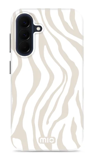 MIO MagSafe / Qi2 Samsung A57 Hoesje Hard Shell Back Cover Sandy Zebra afbeelding 1