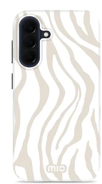 MIO MagSafe / Qi2 Samsung A57 Hoesje Hard Shell Back Cover Sandy Zebra