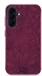 MIO MagSafe / Qi2 Samsung A57 Hoesje Hard Shell Back Cover Berry Blooms afbeelding