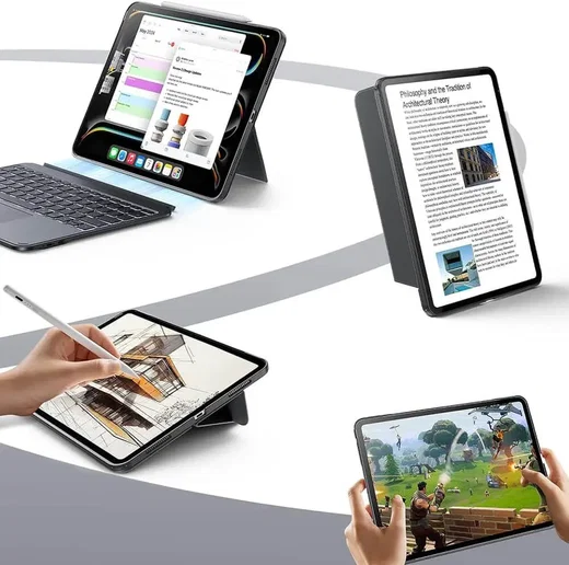ESR Shift iPad 10.9 (2024) / iPad 11 (2025) Magnetische Toetsenbordhoes Grijs afbeelding 3