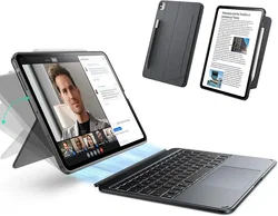 ESR Shift iPad 10.9 (2024) / iPad 11 (2025) Magnetische Toetsenbordhoes Grijs afbeelding