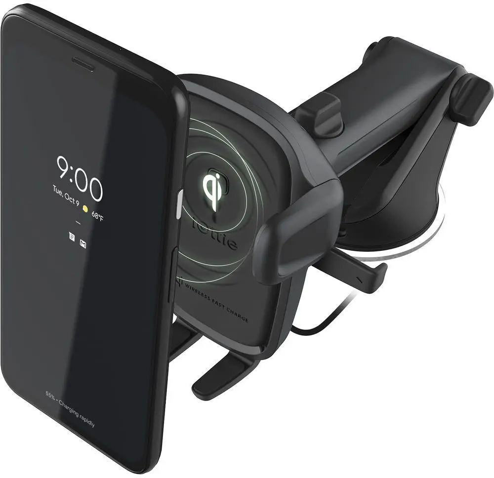 iOttie Easy One Touch 2 Qi Autohouder Dashboard met Opladen 10W Zwart afbeelding 1