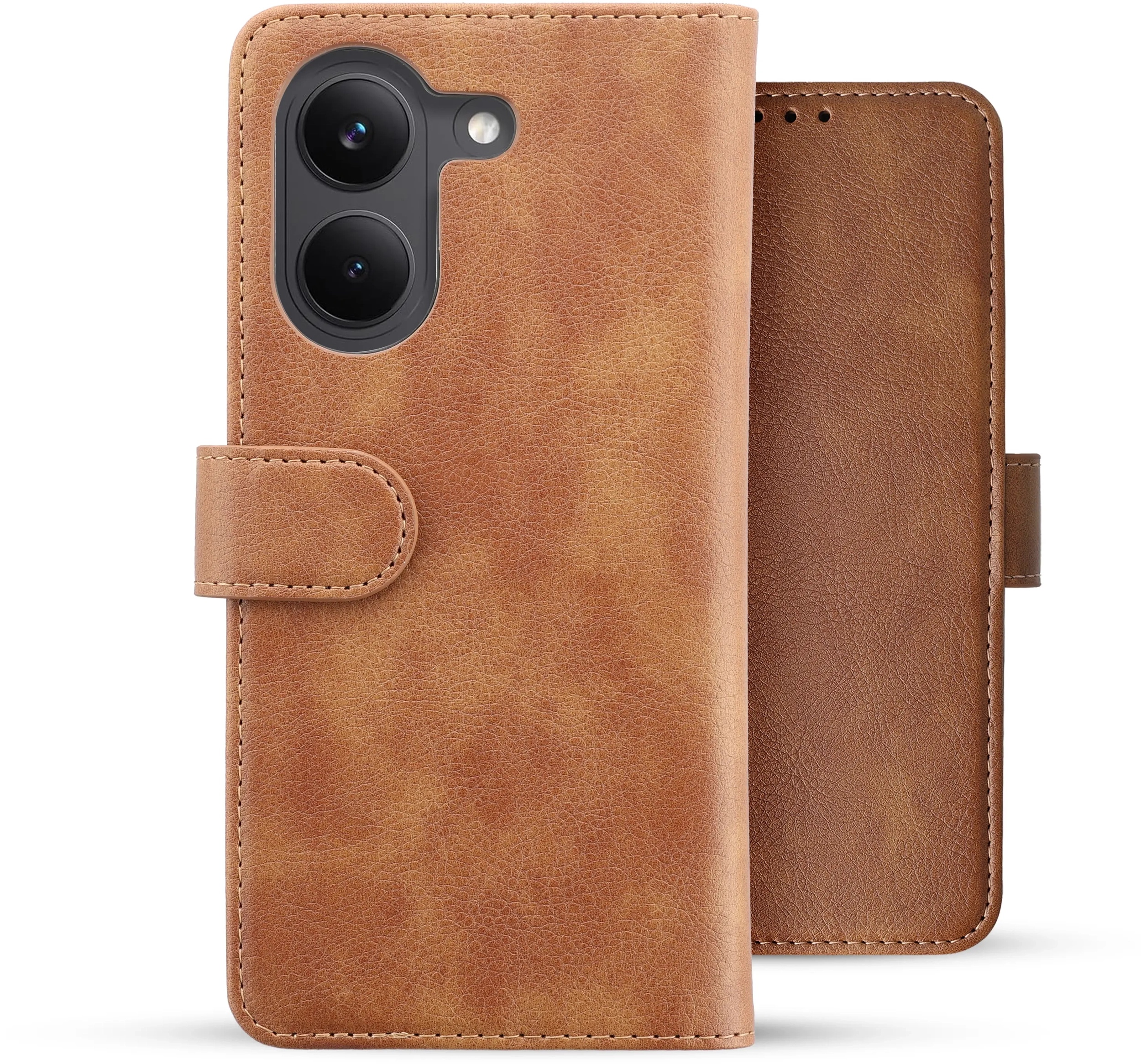 Rosso Element Xiaomi Poco X8 Pro Hoesje Book Case Wallet Bruin afbeelding 2