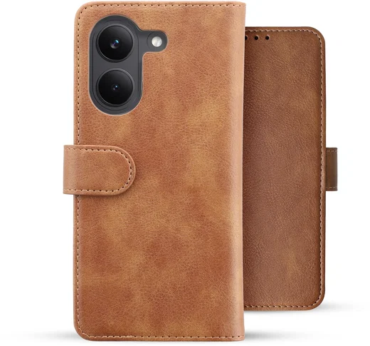 Rosso Element Xiaomi Poco X8 Pro Hoesje Book Case Wallet Bruin afbeelding 2