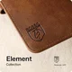 Rosso Element Xiaomi Poco X8 Pro Hoesje Book Case Wallet Bruin afbeelding 11