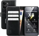 Rosso Element Xiaomi Poco X8 Pro Max Hoesje Book Case Wallet Zwart