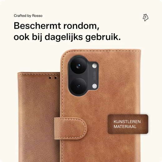 Rosso Element Xiaomi Poco X8 Pro Max Hoesje Book Case Wallet Bruin afbeelding 3