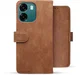 Rosso Element Oppo A6 Hoesje Book Case Wallet Bruin afbeelding 2