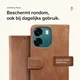 Rosso Element Oppo A6 Hoesje Book Case Wallet Bruin afbeelding 3