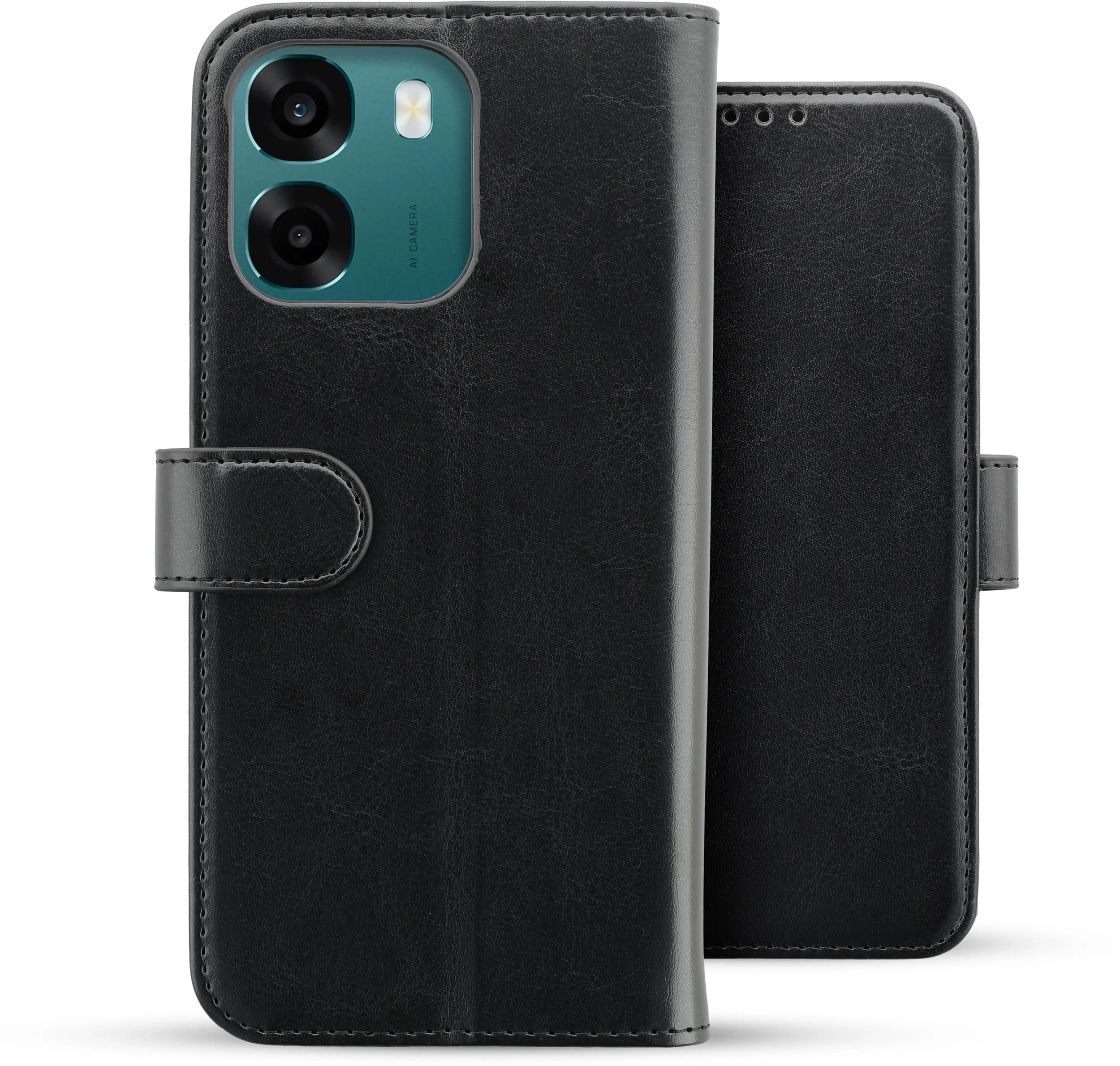 Rosso Element Oppo A6 Hoesje Book Case Wallet Zwart afbeelding 2