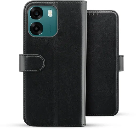 Rosso Element Oppo A6 Hoesje Book Case Wallet Zwart afbeelding 2