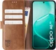 Rosso Element Oppo A6x Hoesje Book Case Wallet Bruin afbeelding 14