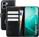 Rosso Element Oppo A6x Hoesje Book Case Wallet Zwart