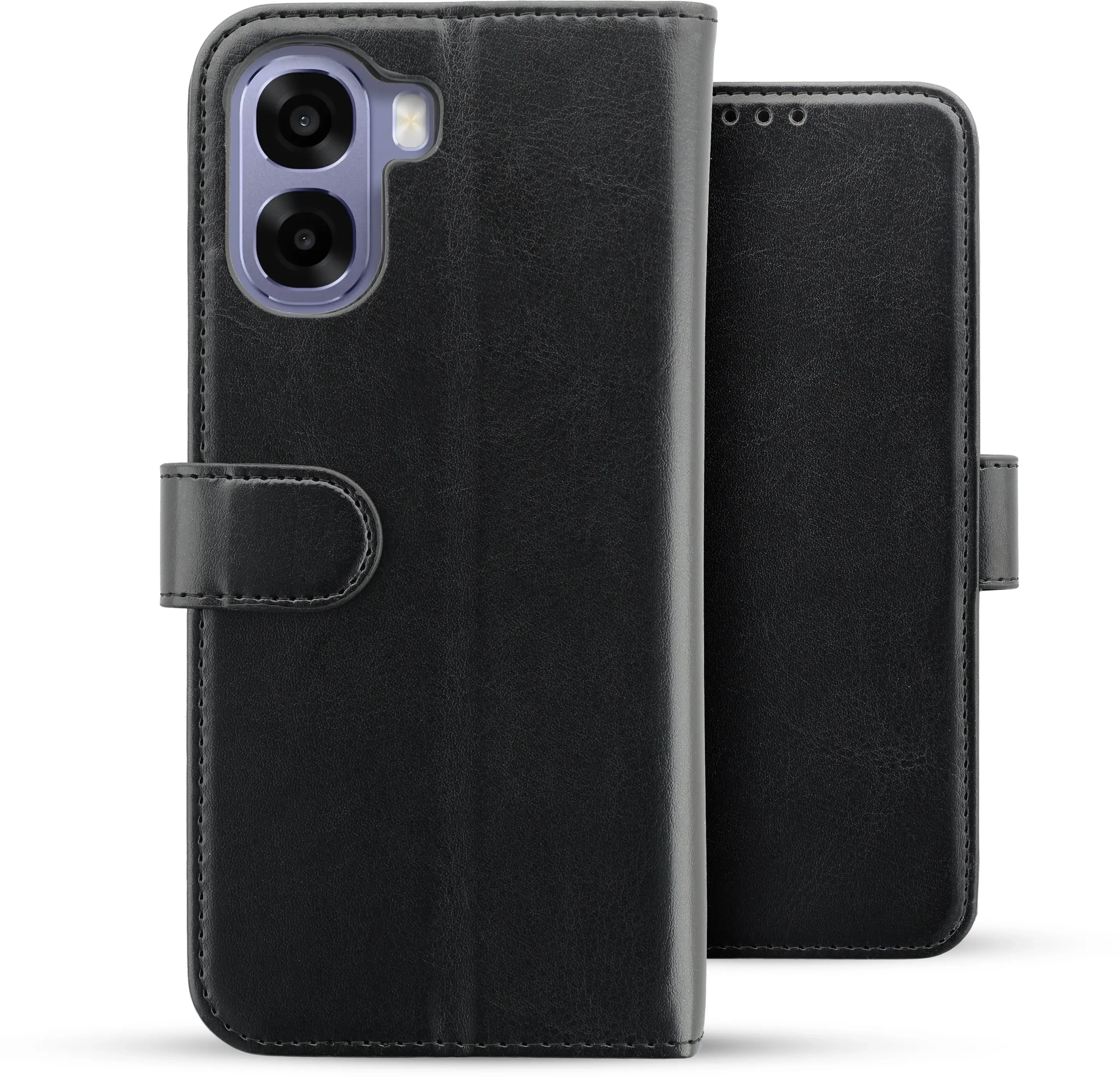 Rosso Element Oppo A6x Hoesje Book Case Wallet Zwart afbeelding 2