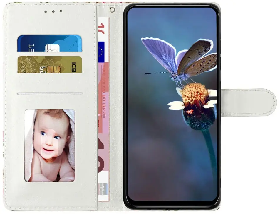 Samsung Galaxy A57 Hoesje Portemonnee Book Case Paardenbloem afbeelding 3