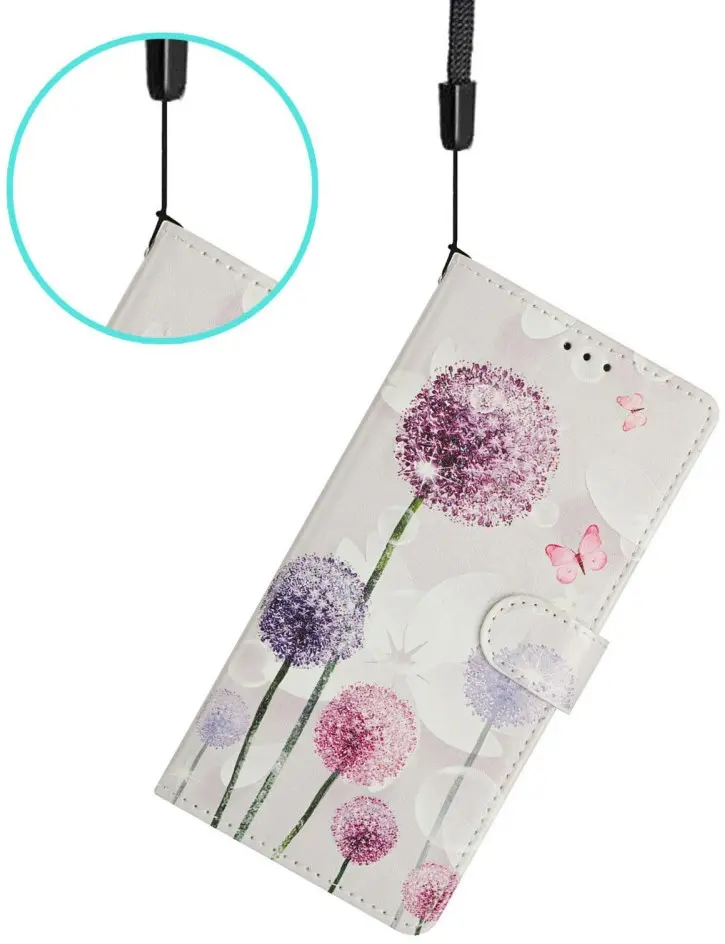 Samsung Galaxy A37 Hoesje Portemonnee Book Case Paardenbloem afbeelding 6