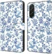 Samsung Galaxy A57 Hoesje Portemonnee Book Case Bloemenveld afbeelding 1