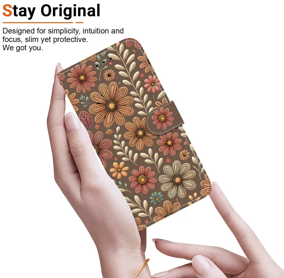 Samsung Galaxy A57 Hoesje Portemonnee Book Case Bloessem afbeelding 3