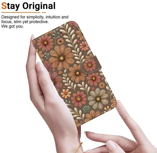 Samsung Galaxy A57 Hoesje Portemonnee Book Case Bloessem afbeelding 3