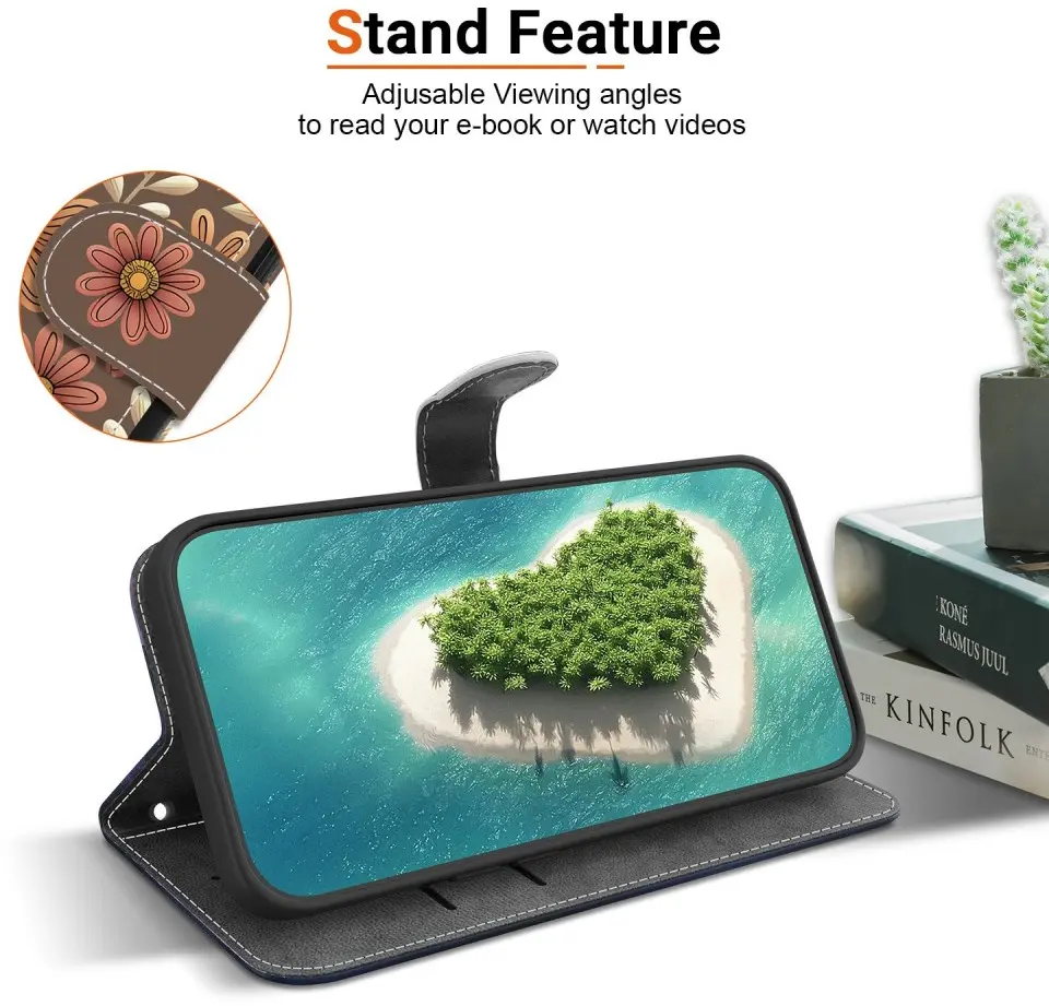 Samsung Galaxy A37 Hoesje Portemonnee Book Case Bloessem afbeelding 6