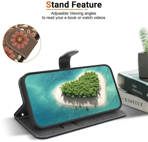 Samsung Galaxy A37 Hoesje Portemonnee Book Case Bloessem afbeelding 6