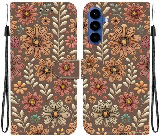 Samsung Galaxy A37 Hoesje Portemonnee Book Case Bloessem afbeelding 1