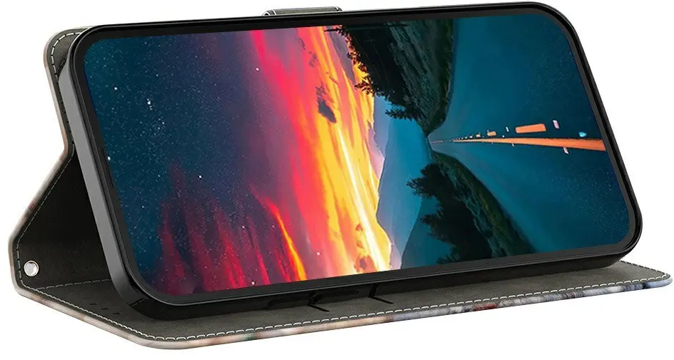 Samsung Galaxy A57 Hoesje Portemonnee Book Case Luipaard afbeelding 3