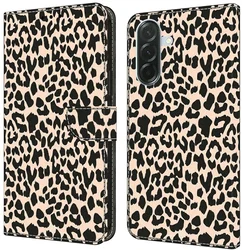 Samsung Galaxy A57 Hoesje Portemonnee Book Case Luipaard afbeelding