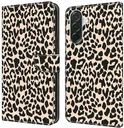 Samsung Galaxy A37 Hoesje Portemonnee Book Case Luipaard