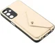 Samsung Galaxy A57 Hoesje met Pasjeshouder Litchi PU Leer met Koord Beige afbeelding 5