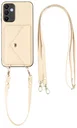 Samsung Galaxy A37 Hoesje met Pasjeshouder Litchi PU Leer met Koord Wit