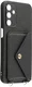 Samsung Galaxy A57 Hoesje met Pasjeshouder Litchi PU Leer met Koord Zwart afbeelding 4