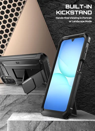 SUPCASE UB Pro Samsung Galaxy A17 Hoesje Full Protect Kickstand Zwart afbeelding 3