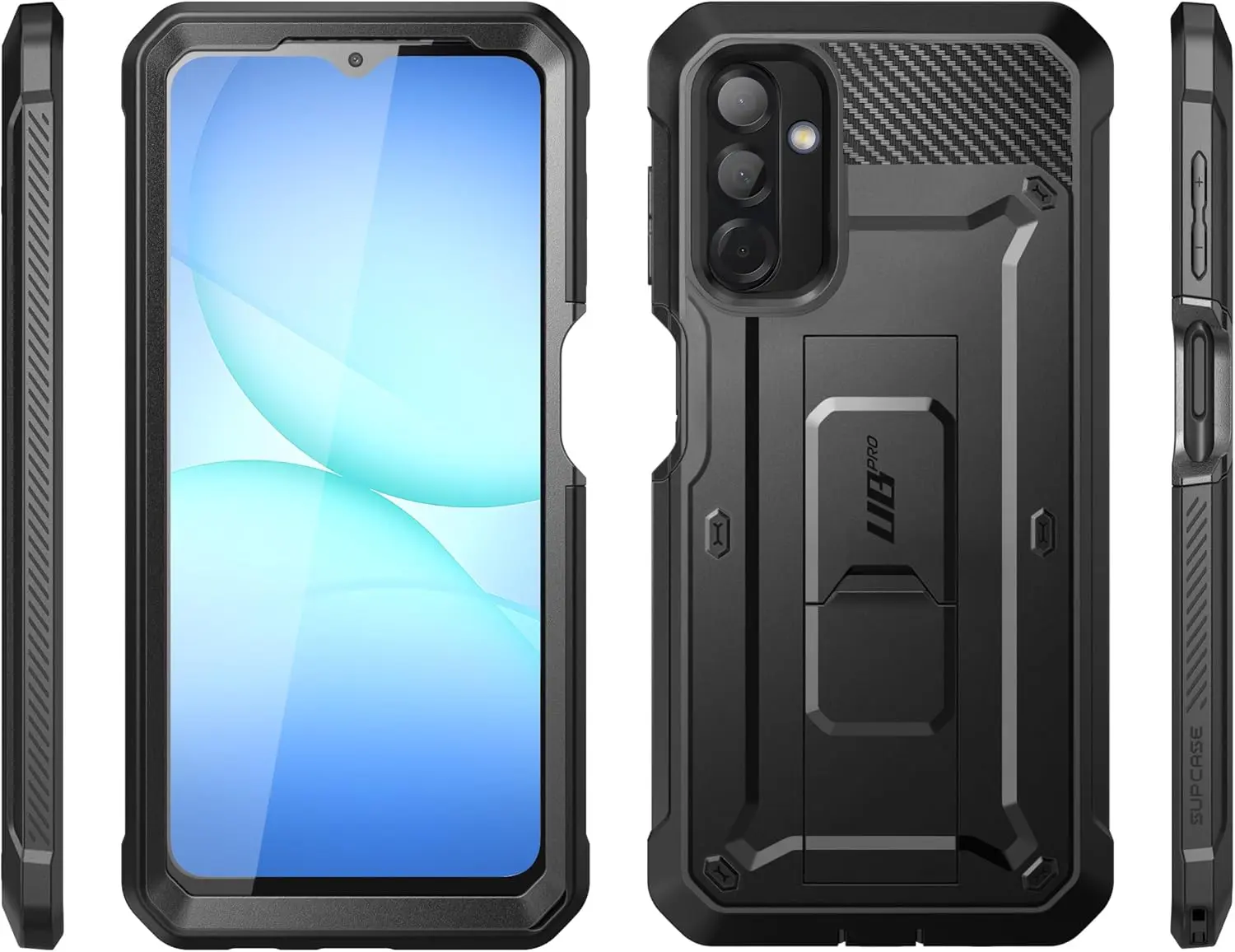 SUPCASE UB Pro Samsung Galaxy A17 Hoesje Full Protect Kickstand Zwart afbeelding 8