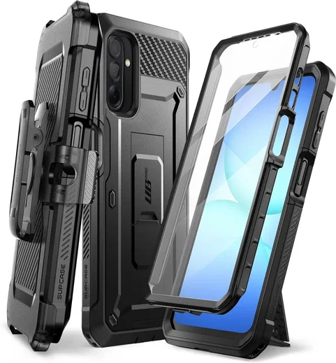 SUPCASE UB Pro Samsung Galaxy A17 Hoesje Full Protect Kickstand Zwart afbeelding 1