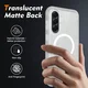 Samsung Galaxy A57 Hoesje Full Protect 360° Cover met MagSafe Matte Transparant afbeelding 2