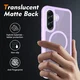 Samsung Galaxy A57 Hoesje Full Protect 360° Cover met MagSafe Matte Paars afbeelding 2