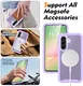 Samsung Galaxy A57 Hoesje Full Protect 360° Cover met MagSafe Matte Paars afbeelding 5
