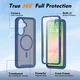 Samsung Galaxy A57 Hoesje Full Protect 360° Cover met MagSafe Matte Blauw afbeelding 8