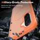Samsung A37 / A36 / A56 Hoesje Full Protect 360° Cover MagSafe Matte Oranje afbeelding 3